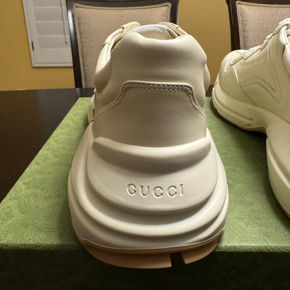 New Gucci Rhyton Logo Sneaker Shoes UK 13 / US 13.5 - Picture 11 of 16